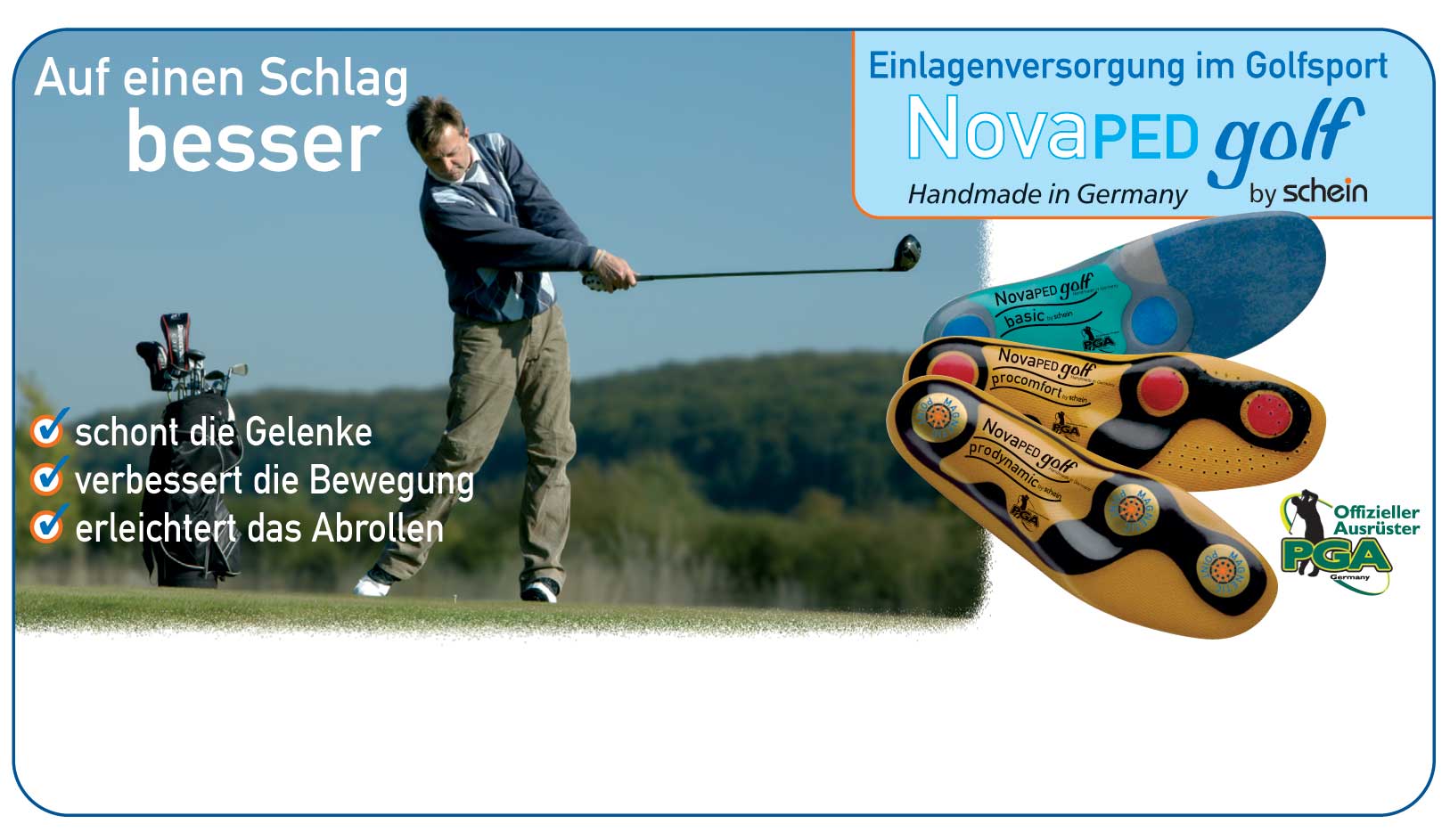 Novaped Golf Einlagen